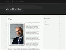 Tablet Screenshot of johnromalis.com